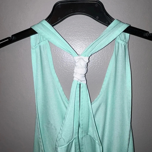 Adidas shirt - light aqua twist back running/active tank - Picture 6 of 8